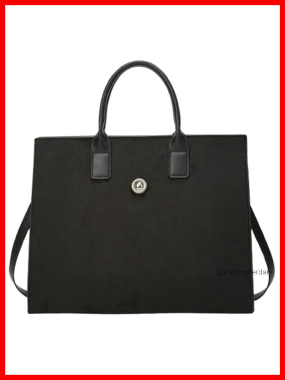 Suede Tote Bag Large Winter Shoulder Purse Adjustable Strap